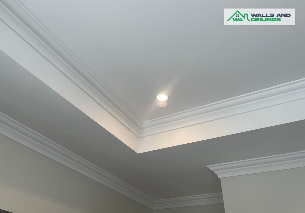Cornice installation to Nedlands Home - with logo
